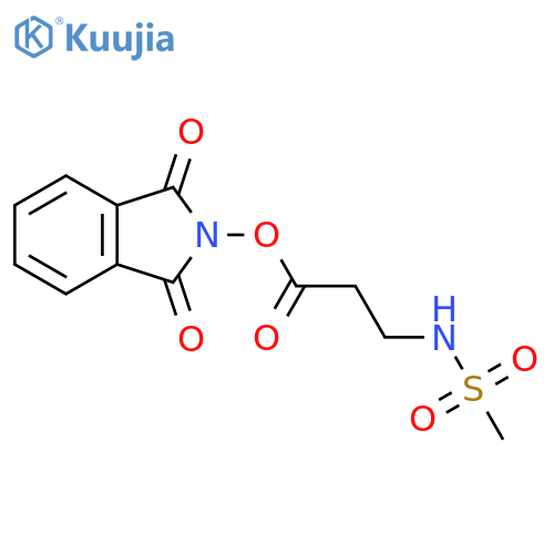 1,3-dioxo-2,3-dihydro-1H-isoindol-2-yl 3-methanesulfonamidopropanoate structure