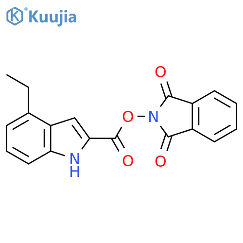1,3-dioxo-2,3-dihydro-1H-isoindol-2-yl 4-ethyl-1H-indole-2-carboxylate structure