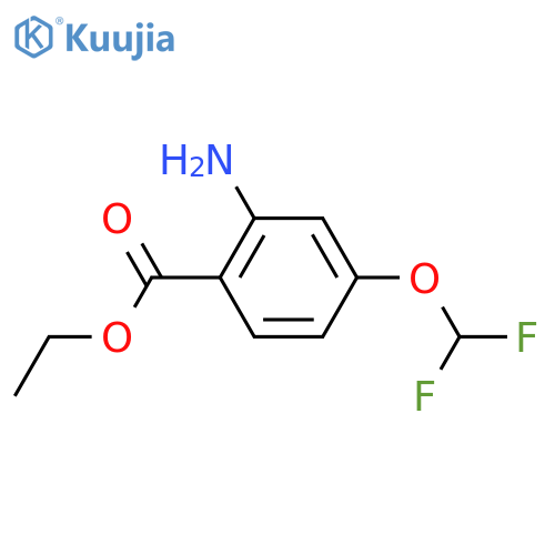 Ethyl 2-amino-4-(difluoromethoxy)benzoate structure