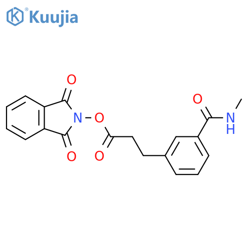 1,3-dioxo-2,3-dihydro-1H-isoindol-2-yl 3-[3-(methylcarbamoyl)phenyl]propanoate structure
