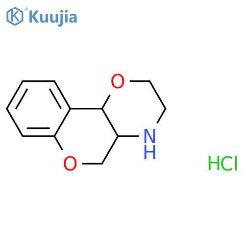3,9-dioxa-6-azatricyclo[8.4.0.0,2,7]tetradeca-1(14),10,12-triene hydrochloride structure