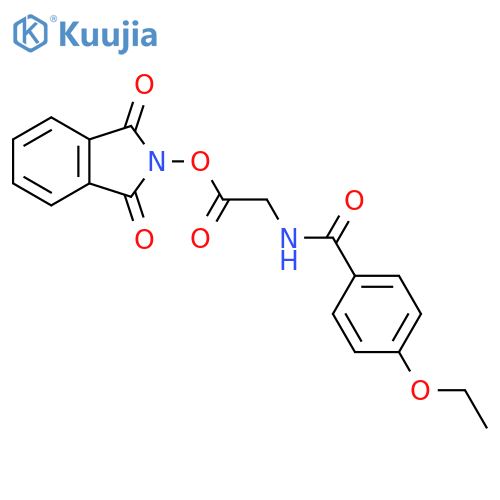 1,3-dioxo-2,3-dihydro-1H-isoindol-2-yl 2-[(4-ethoxyphenyl)formamido]acetate structure