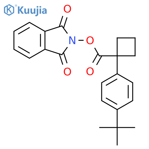 1,3-dioxo-2,3-dihydro-1H-isoindol-2-yl 1-(4-tert-butylphenyl)cyclobutane-1-carboxylate structure