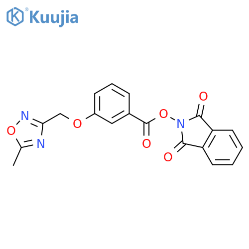 1,3-dioxo-2,3-dihydro-1H-isoindol-2-yl 3-[(5-methyl-1,2,4-oxadiazol-3-yl)methoxy]benzoate structure