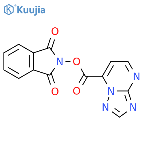 1,3-dioxo-2,3-dihydro-1H-isoindol-2-yl [1,2,4]triazolo[1,5-a]pyrimidine-7-carboxylate structure