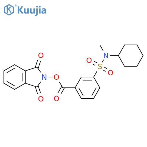 1,3-dioxo-2,3-dihydro-1H-isoindol-2-yl 3-[cyclohexyl(methyl)sulfamoyl]benzoate structure