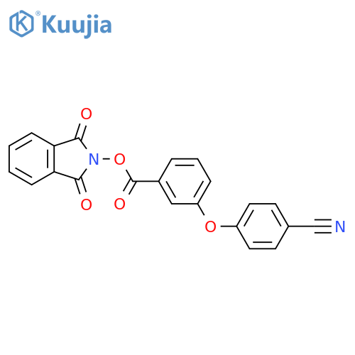 1,3-dioxo-2,3-dihydro-1H-isoindol-2-yl 3-(4-cyanophenoxy)benzoate structure