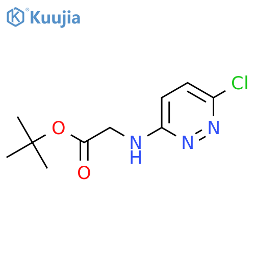 Tert-butyl 2-[(6-chloropyridazin-3-yl)amino]acetate structure