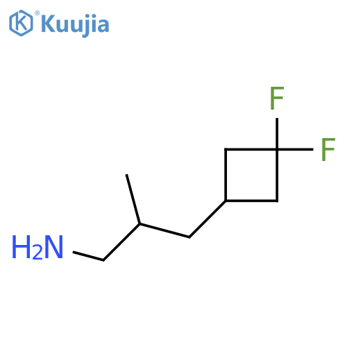 3-(3,3-Difluorocyclobutyl)-2-methylpropan-1-amine structure