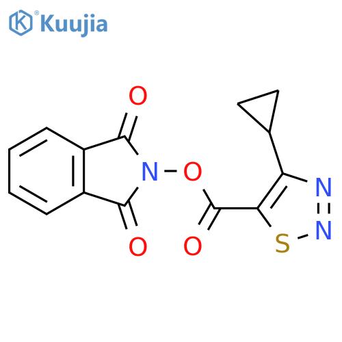 1,3-dioxo-2,3-dihydro-1H-isoindol-2-yl 4-cyclopropyl-1,2,3-thiadiazole-5-carboxylate structure