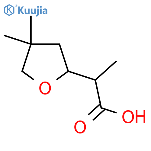 2-(4,4-Dimethyloxolan-2-yl)propanoic acid structure