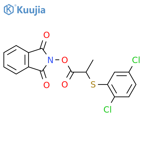 1,3-dioxo-2,3-dihydro-1H-isoindol-2-yl 2-[(2,5-dichlorophenyl)sulfanyl]propanoate structure