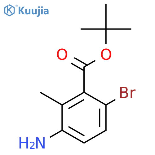 Tert-butyl 3-amino-6-bromo-2-methylbenzoate structure
