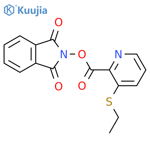 1,3-dioxo-2,3-dihydro-1H-isoindol-2-yl 3-(ethylsulfanyl)pyridine-2-carboxylate structure