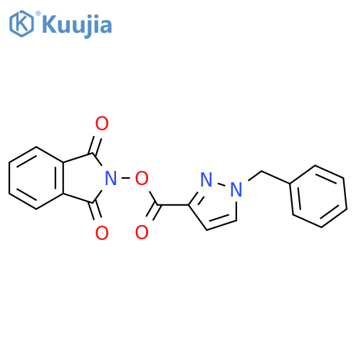 1,3-dioxo-2,3-dihydro-1H-isoindol-2-yl 1-benzyl-1H-pyrazole-3-carboxylate structure