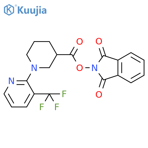 1,3-dioxo-2,3-dihydro-1H-isoindol-2-yl 1-[3-(trifluoromethyl)pyridin-2-yl]piperidine-3-carboxylate structure