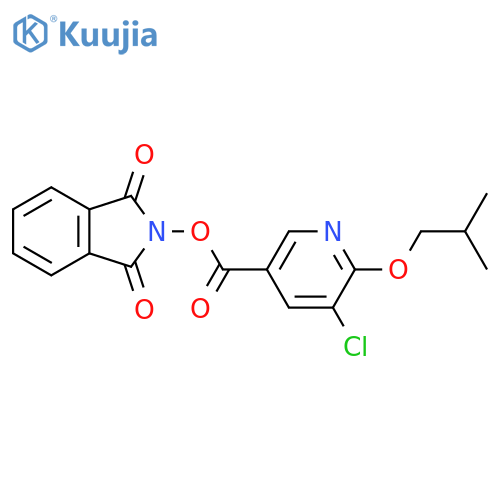1,3-dioxo-2,3-dihydro-1H-isoindol-2-yl 5-chloro-6-(2-methylpropoxy)pyridine-3-carboxylate structure
