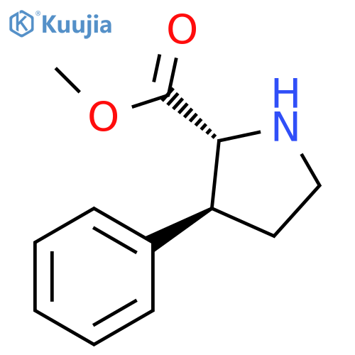 D-Proline, 3-phenyl-, methyl ester, (3S)-rel- structure