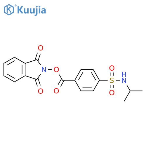 1,3-dioxo-2,3-dihydro-1H-isoindol-2-yl 4-[(propan-2-yl)sulfamoyl]benzoate structure