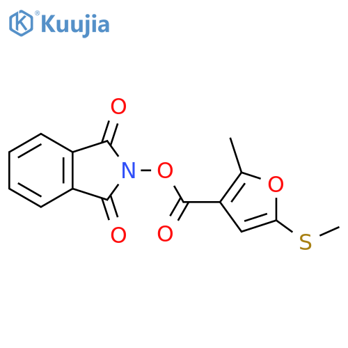 1,3-dioxo-2,3-dihydro-1H-isoindol-2-yl 2-methyl-5-(methylsulfanyl)furan-3-carboxylate structure