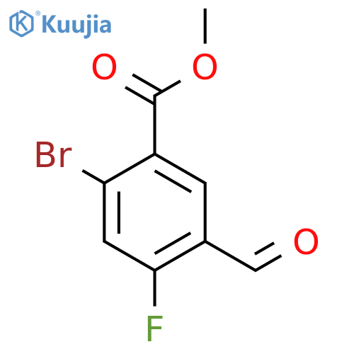 Methyl 2-bromo-4-fluoro-5-formylbenzoate structure