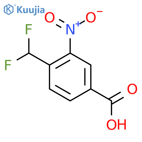 4-(Difluoromethyl)-3-nitrobenzoic acid structure
