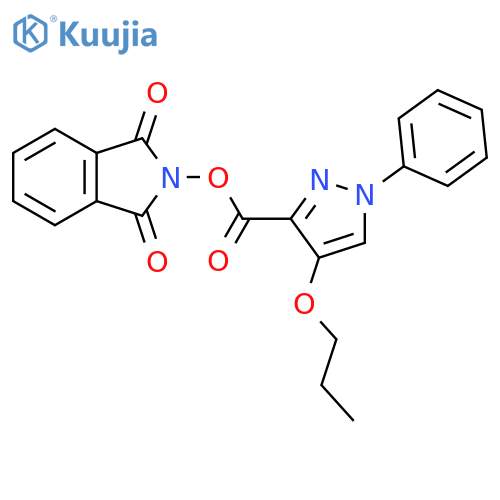 1,3-dioxo-2,3-dihydro-1H-isoindol-2-yl 1-phenyl-4-propoxy-1H-pyrazole-3-carboxylate structure
