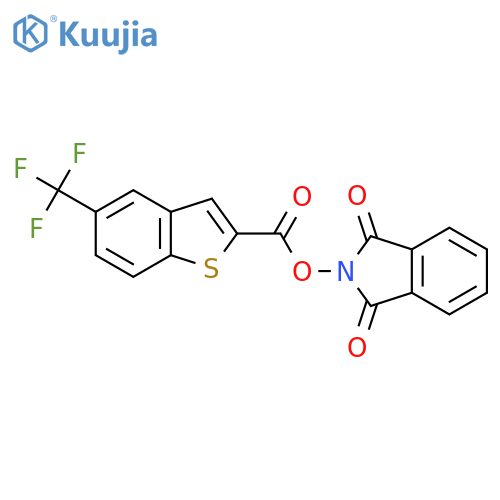 1,3-dioxo-2,3-dihydro-1H-isoindol-2-yl 5-(trifluoromethyl)-1-benzothiophene-2-carboxylate structure