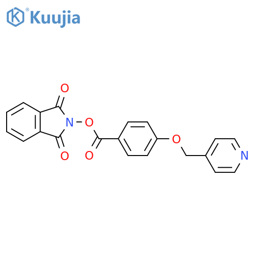 1,3-dioxo-2,3-dihydro-1H-isoindol-2-yl 4-[(pyridin-4-yl)methoxy]benzoate structure