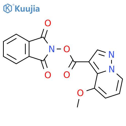 1,3-dioxo-2,3-dihydro-1H-isoindol-2-yl 4-methoxypyrazolo[1,5-a]pyridine-3-carboxylate structure