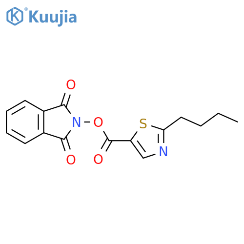 1,3-dioxo-2,3-dihydro-1H-isoindol-2-yl 2-butyl-1,3-thiazole-5-carboxylate structure