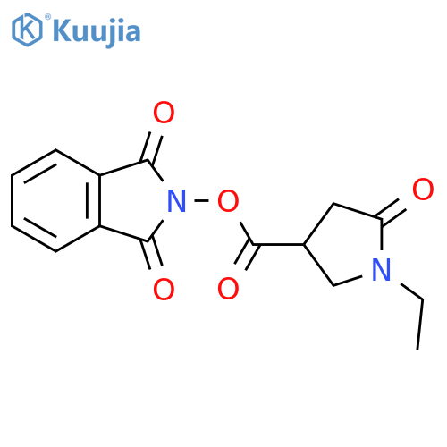 1,3-dioxo-2,3-dihydro-1H-isoindol-2-yl 1-ethyl-5-oxopyrrolidine-3-carboxylate structure