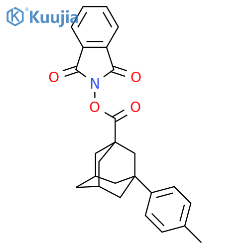 1,3-dioxo-2,3-dihydro-1H-isoindol-2-yl 3-(4-methylphenyl)adamantane-1-carboxylate structure