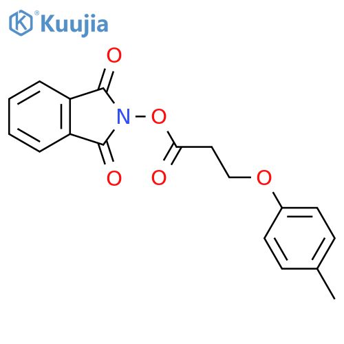 1,3-dioxo-2,3-dihydro-1H-isoindol-2-yl 3-(4-methylphenoxy)propanoate structure