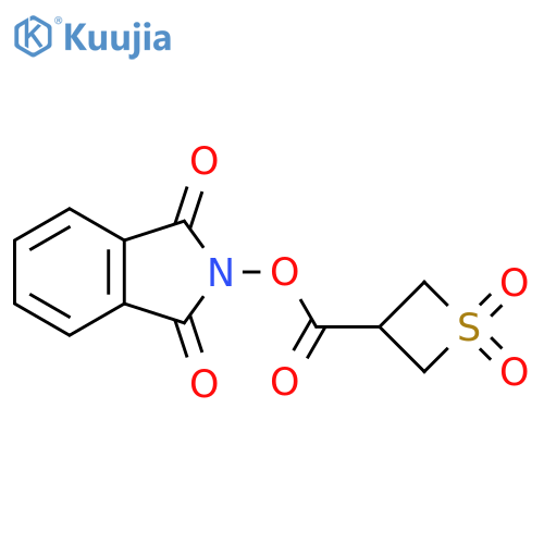 1,3-dioxo-2,3-dihydro-1H-isoindol-2-yl 1,1-dioxo-1lambda6-thietane-3-carboxylate structure