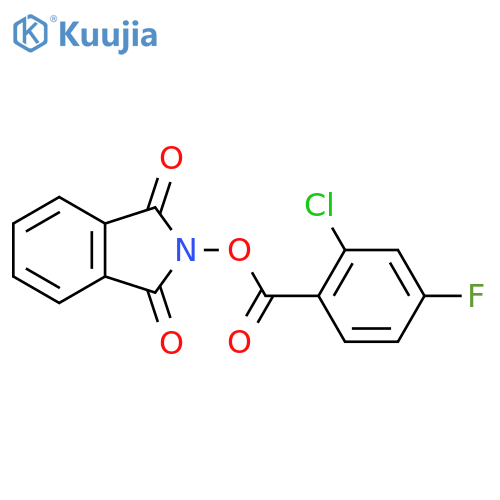 1,3-dioxo-2,3-dihydro-1H-isoindol-2-yl 2-chloro-4-fluorobenzoate structure