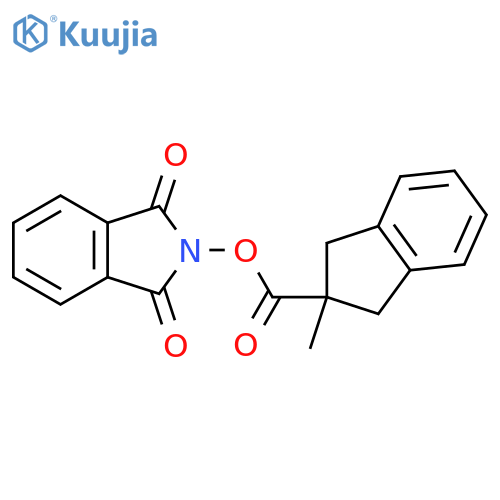 1,3-dioxo-2,3-dihydro-1H-isoindol-2-yl 2-methyl-2,3-dihydro-1H-indene-2-carboxylate structure