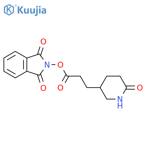 1,3-dioxo-2,3-dihydro-1H-isoindol-2-yl 3-(6-oxopiperidin-3-yl)propanoate structure