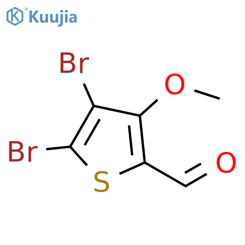 2-Thiophenecarboxaldehyde, 4,5-dibromo-3-methoxy- structure
