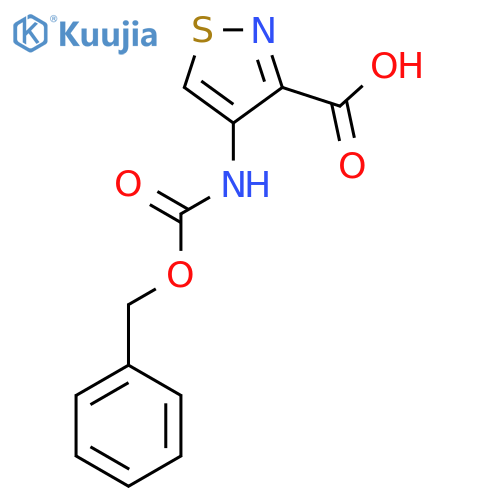 4-{[(Benzyloxy)carbonyl]amino}-1,2-thiazole-3-carboxylic acid structure