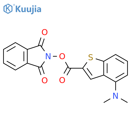 1,3-dioxo-2,3-dihydro-1H-isoindol-2-yl 4-(dimethylamino)-1-benzothiophene-2-carboxylate structure