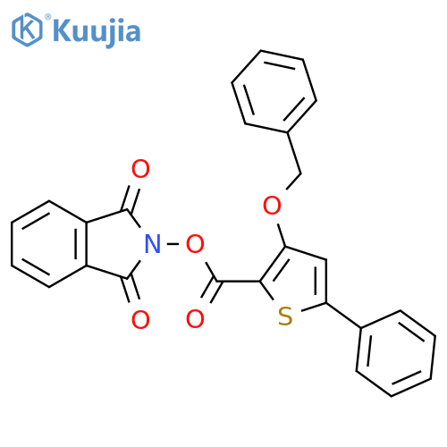 1,3-dioxo-2,3-dihydro-1H-isoindol-2-yl 3-(benzyloxy)-5-phenylthiophene-2-carboxylate structure