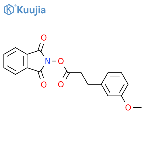 1,3-dioxo-2,3-dihydro-1H-isoindol-2-yl 3-(3-methoxyphenyl)propanoate structure