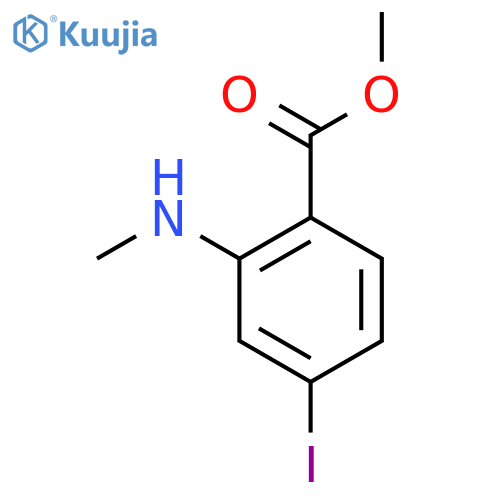 Methyl 4-iodo-2-(methylamino)benzoate structure
