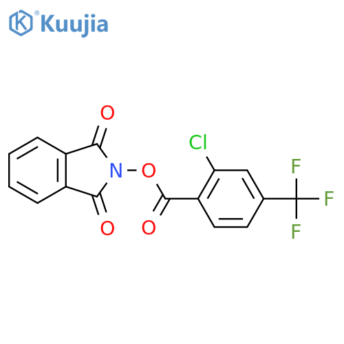 1,3-dioxo-2,3-dihydro-1H-isoindol-2-yl 2-chloro-4-(trifluoromethyl)benzoate structure