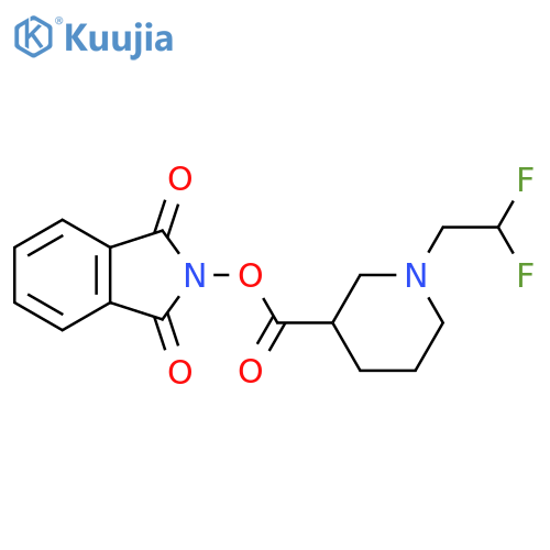 1,3-dioxo-2,3-dihydro-1H-isoindol-2-yl 1-(2,2-difluoroethyl)piperidine-3-carboxylate structure