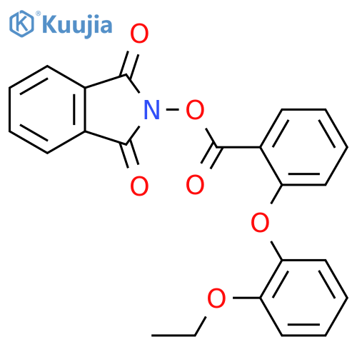 1,3-dioxo-2,3-dihydro-1H-isoindol-2-yl 2-(2-ethoxyphenoxy)benzoate structure