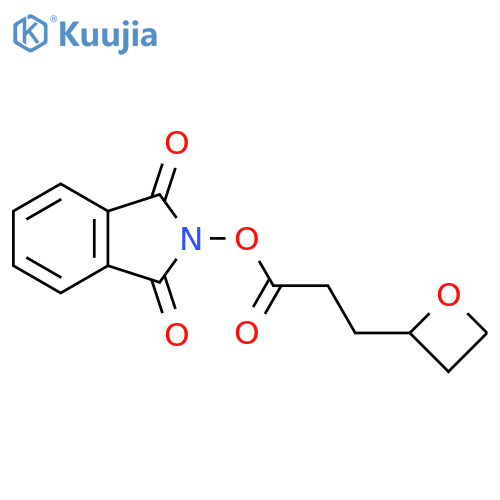 1,3-dioxo-2,3-dihydro-1H-isoindol-2-yl 3-(oxetan-2-yl)propanoate structure