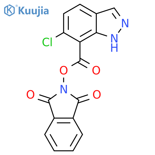 1,3-dioxo-2,3-dihydro-1H-isoindol-2-yl 6-chloro-1H-indazole-7-carboxylate structure