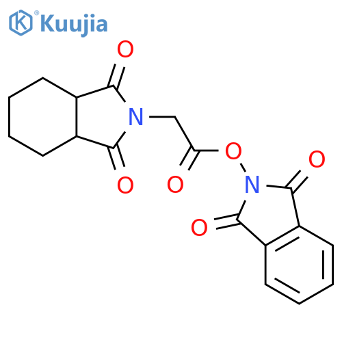 1,3-dioxo-2,3-dihydro-1H-isoindol-2-yl 2-(1,3-dioxo-octahydro-1H-isoindol-2-yl)acetate structure